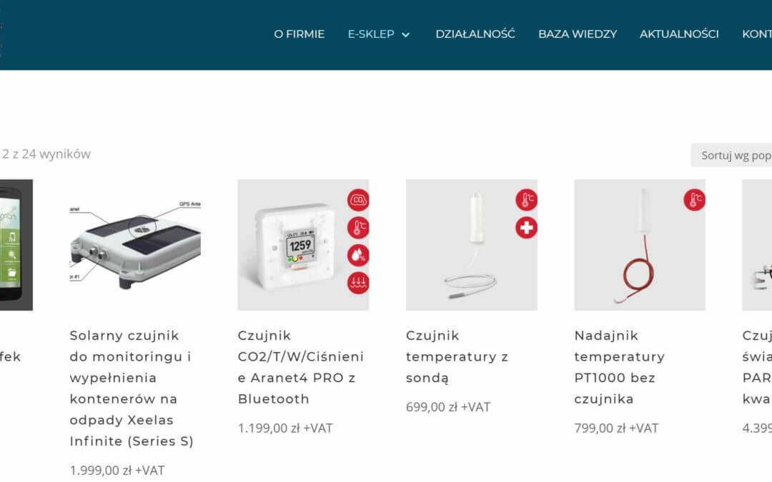 Otwarcie sklepu internetowego – czujniki temperatury