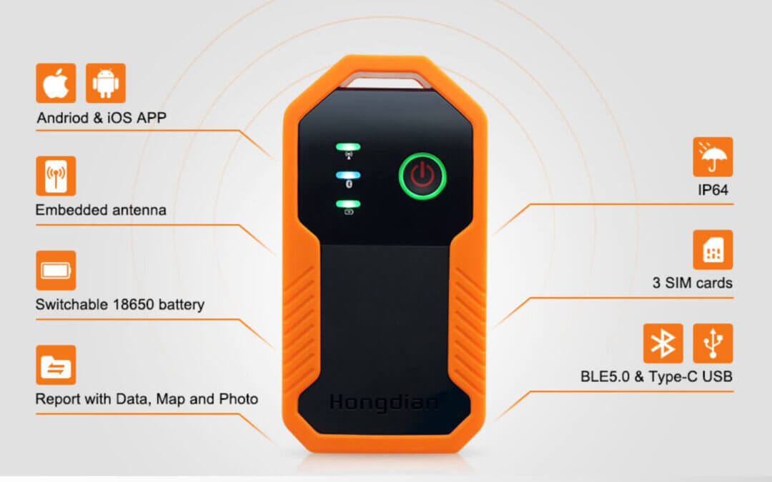 Najmniejszy Ręczny Analizator Hongdian sygnału NB-IoT oraz LTE-M dla sieci T-Mobile i Orange